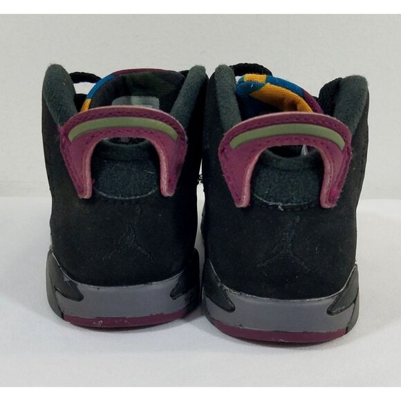 Jordan 6 Bordeaux Size 4C Toddler Size High Top Sneaker Shoe Black Gray - Picture 5 of 7